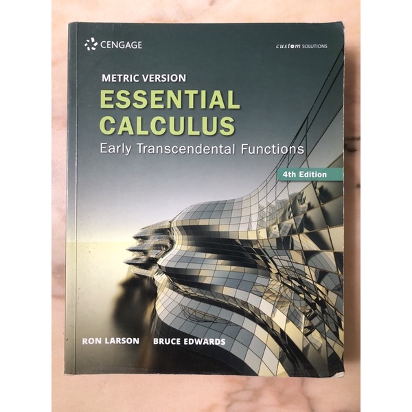 Essential Calculus 4th edition 化材 化工 課本 微積分