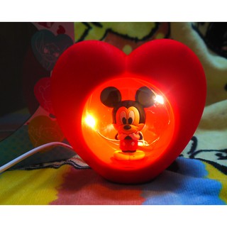 正版﹝Disney﹞授權※Mickey Mouse米老鼠/米奇※【心型造型】USB LED小夜燈