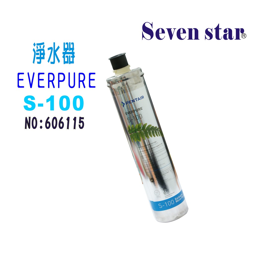 Everpure S-100濾心   濾水器 咖啡機 製冰機 過濾器 貨號606115   Seven star淨水網