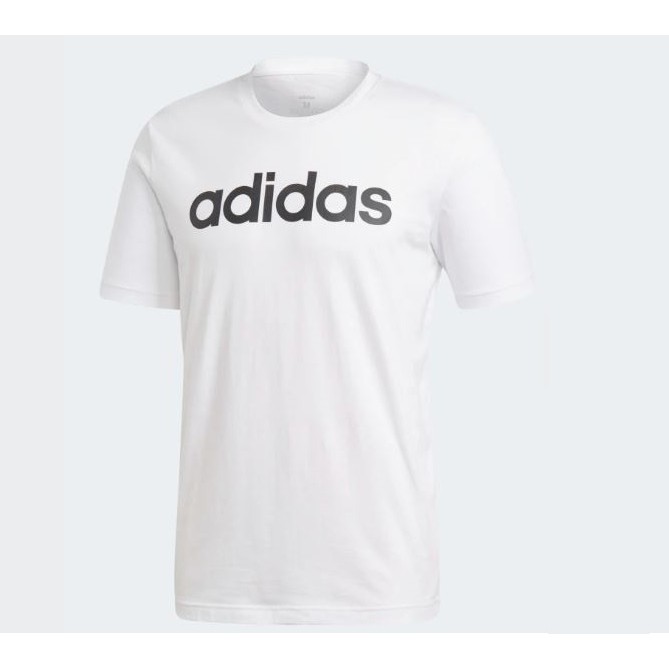 Adidas ESSENTIALS LINEAR LOGO TEE 男款白短T-NO.DQ3056