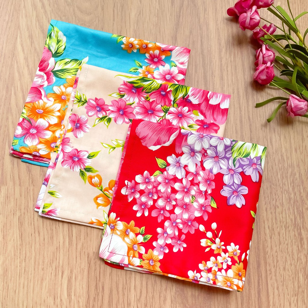 Hakka Rainy 手作客家花布多款可選花布方巾多功能方巾花布餐盒巾風呂巾方巾 蝦皮購物