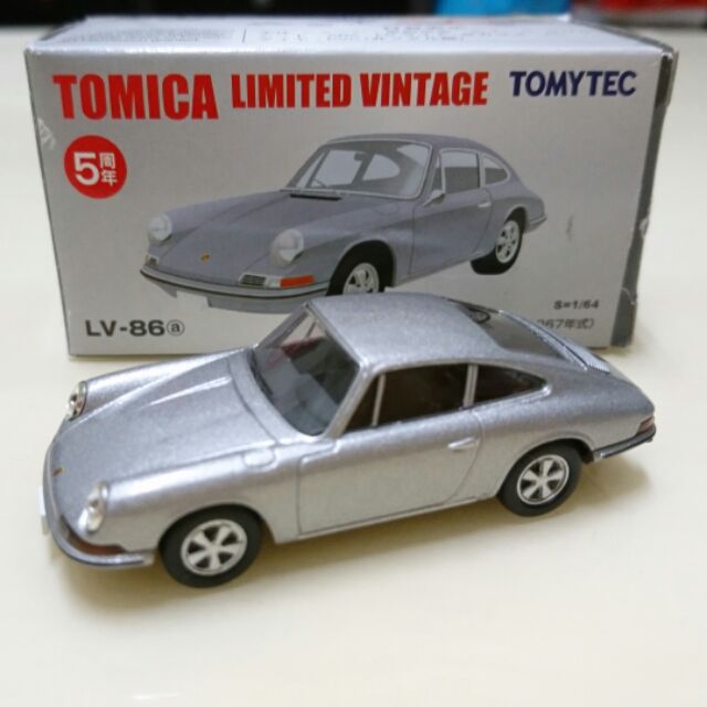 【現貨】Tomica TLV 日本正版 LV-86a 灰色 保時捷