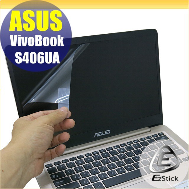 【Ezstick】ASUS S406 S406UA 靜電式筆電LCD液晶螢幕貼 (可選鏡面或霧面)