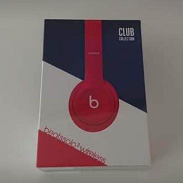 全新 Beats Solo3 Wireless 頭戴式耳機 - Beats Club Collection - 學院紅