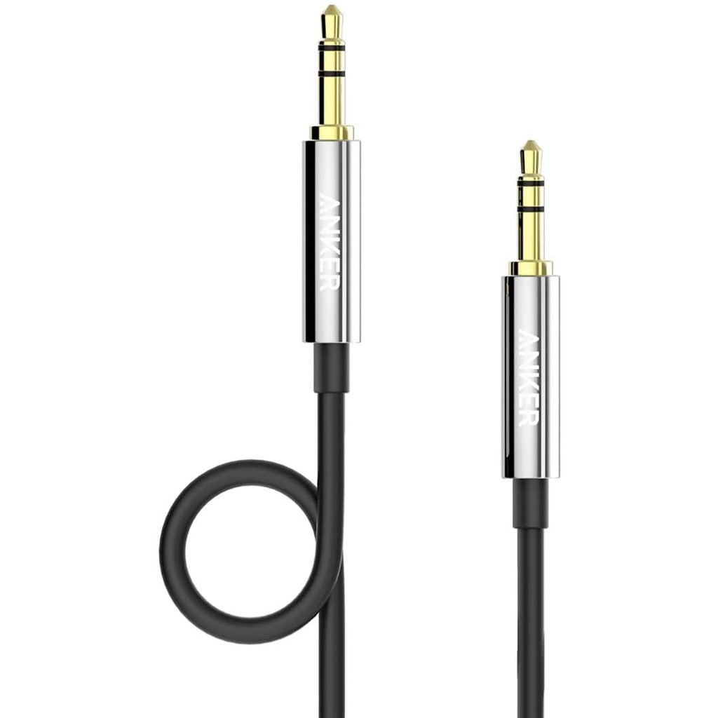 【竭力萊姆】Anker 3.5mm Premium 黑 Audio Cable AUX-IN 音源線 24K鍍金