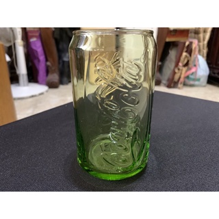 可口可樂綠色琉璃造型杯/玻璃杯/水杯