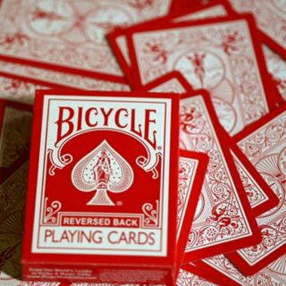 Image of Bicycle red reversed playing card 反紅撲克牌