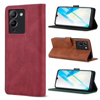 Infinix Note 12 G96 磁性按鈕口袋卡槽錢包保護套翻蓋皮套