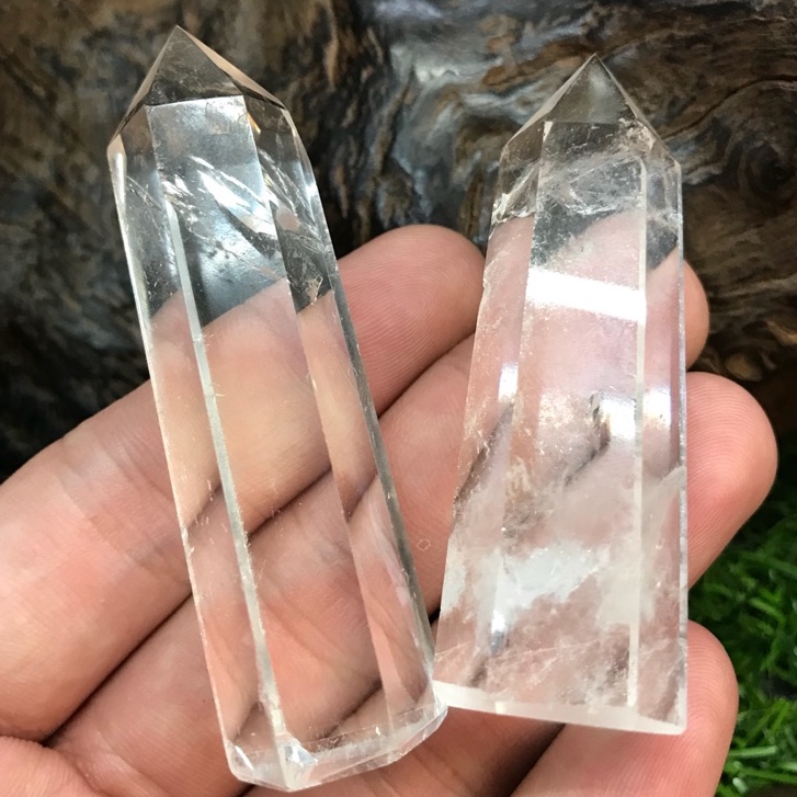 逸賢齋 白水晶柱 現貨 白水晶晶柱小晶柱白水晶柱天然水晶原石招財淨化淨化消磁透料白水晶 蝦皮購物