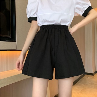 夏季女裝短褲韓版顯瘦百搭小個子寬鬆高腰休閒褲子