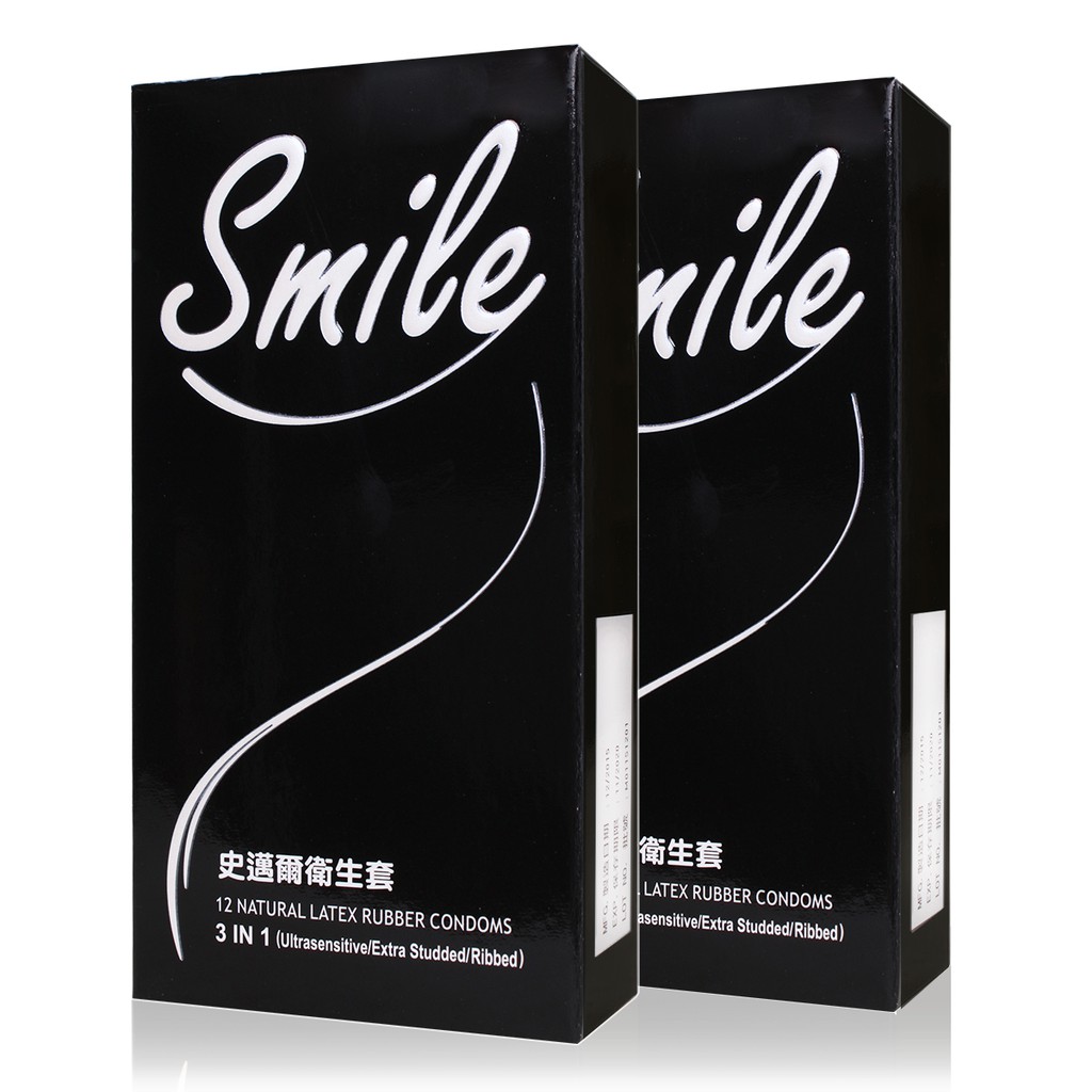 Smile史邁爾 3合1衛生套 12入裝 3in1 保險套/超薄/顆粒/環狀/螺紋 避孕套【DDBS】