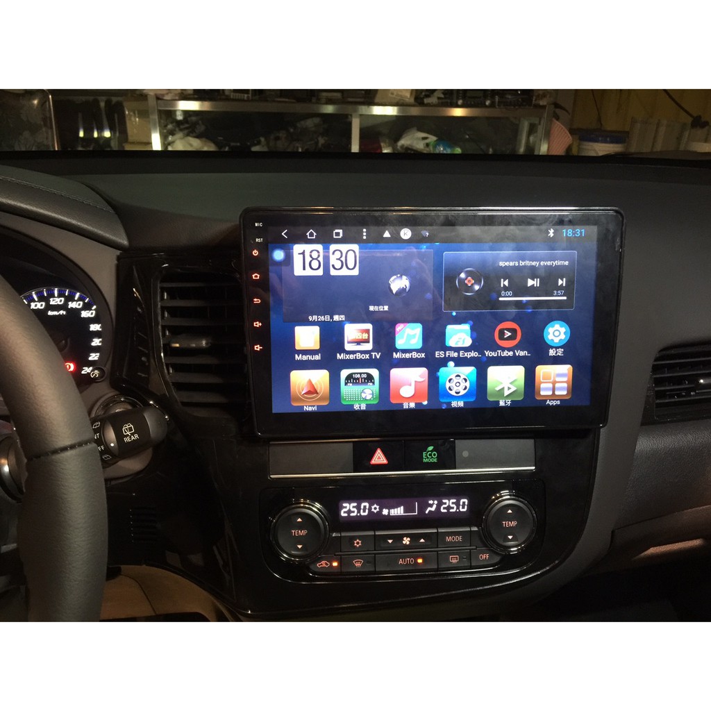 三菱  Mitsubishi Outlander Android 8核心安卓版觸控螢幕主機 導航/USB/藍芽/方控