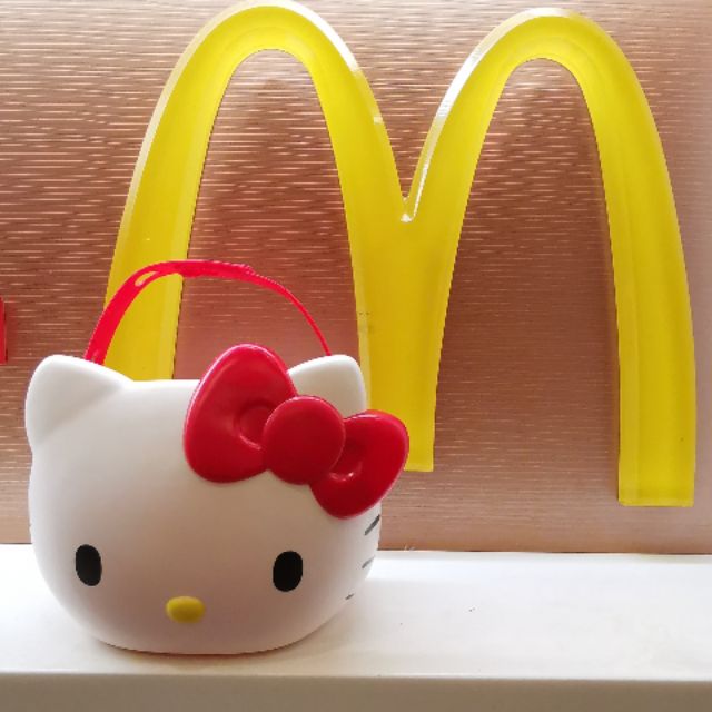 泰國麥當勞 kitty 提籃 手提置物籃(送小禮物)