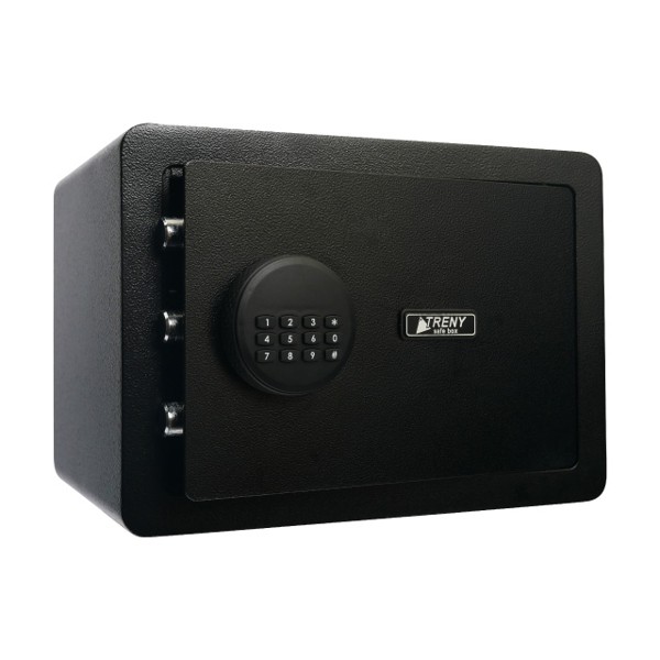 TRENY 三鋼牙 實力電子式保險箱-中 (黑) 特價