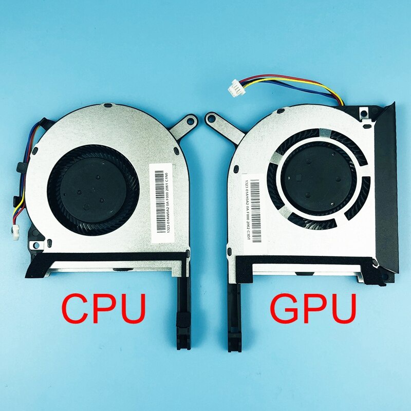 全新筆記本電腦 CPU GPU 冷卻風扇適用於華碩 Strix TUF 遊戲 6 FX505 FX505G FX505G
