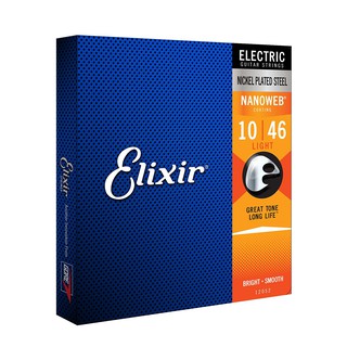 【三木樂器】免運 Elixir 12052 電吉他弦 10~46 NANOWEB 原廠公司貨 Light