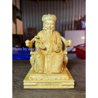 【東天佛俱】崖柏木3寸6 脫椅土地公 福德正神 小神尊 小神像 神像木雕 供奉擺件