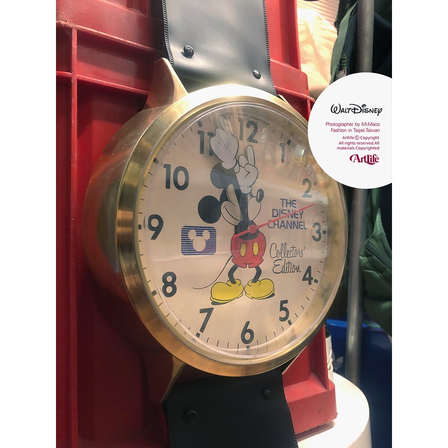 Artlife ㊁ Walt Disney 80s Mickey Clock Vintage 米奇 古董 手錶時鐘 掛鐘