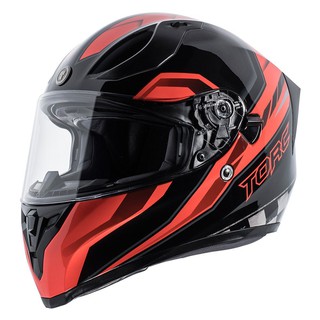 【極度風速】TORC T15 雙鏡片全罩式安全帽 EDGE 亮光紅黑 進口帽 DOT ECE T-15