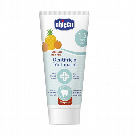 【馨baby】chicco 兒童木醣醇含氟牙膏 鳳梨水果 50ml CCA106080