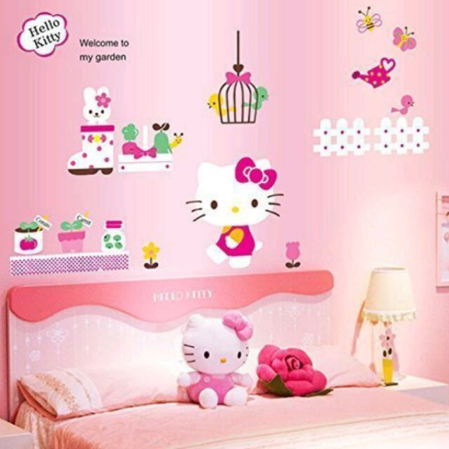 韓國進口Hello Kitty 萬用兒童房 遊戲房 裝飾壁貼