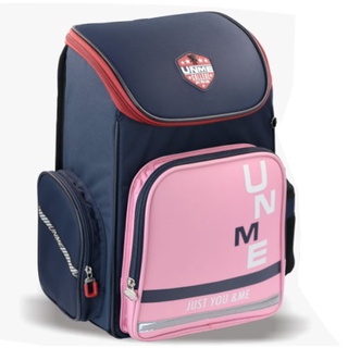 UNME3405台灣製造UNME小學生書包,超輕背包後背包新款反光護肩超護脊書包3405粉紅色