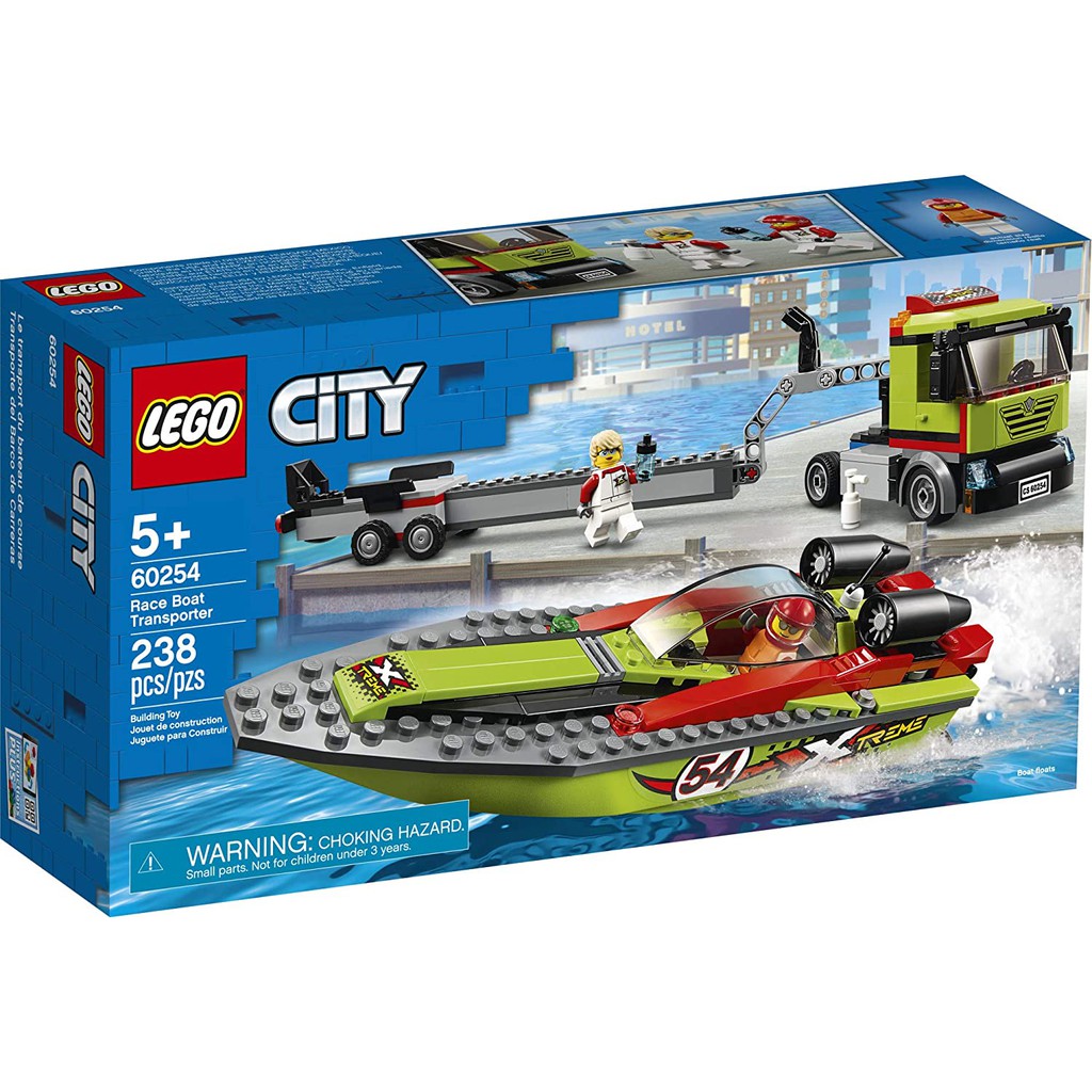 **LEGO** 正版樂高60254 City系列 賽艇運輸車 全新未拆 現貨 台灣出貨