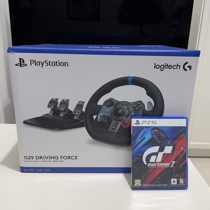 【賽車遊戲組合】羅技G29 方向盤 二手近全新 賽車 跑車浪漫旅GT7 PS4 PS5 遊戲片 PS遊戲