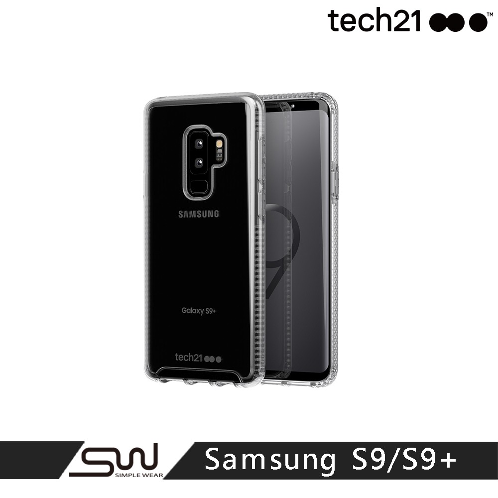 【英國Tech 21】抗衝擊PURE CLEAR防撞硬式清透保護殼-Samsung S9 / S9+