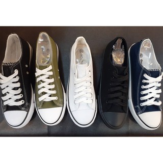 [KIkishoes]男生女生/黑/寶藍/白色/軍綠/全黑工作鞋鞋帶式基本帆布鞋情侶帆布鞋經典帆布鞋😍天天出貨