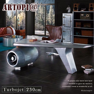 福利品|【ARTOPI】復古工業風Turbojet渦輪引擎大飛官桌|原價128800體驗價98000|專櫃展示新品