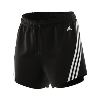 【ADIDAS】W FI 3S SHORT 女裝 褲子 運動 三線 黑 短褲 -H57305