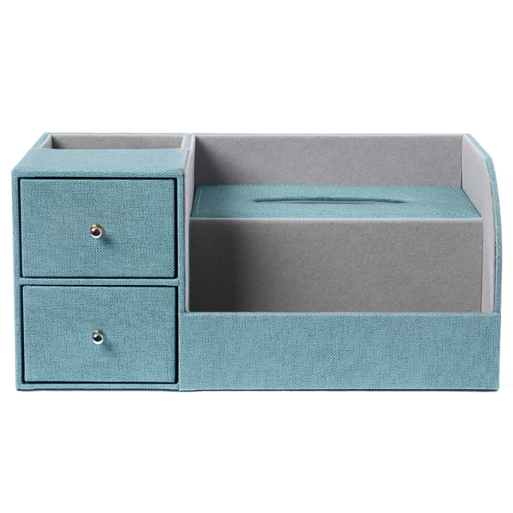 皮格 多功能桌上型面紙盒 藍色