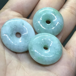 ✴️晶奇坊✴️天然緬甸玉翡翠玉扣平安扣 冰糯種 （需要可附18k扣頭 ）特價$199