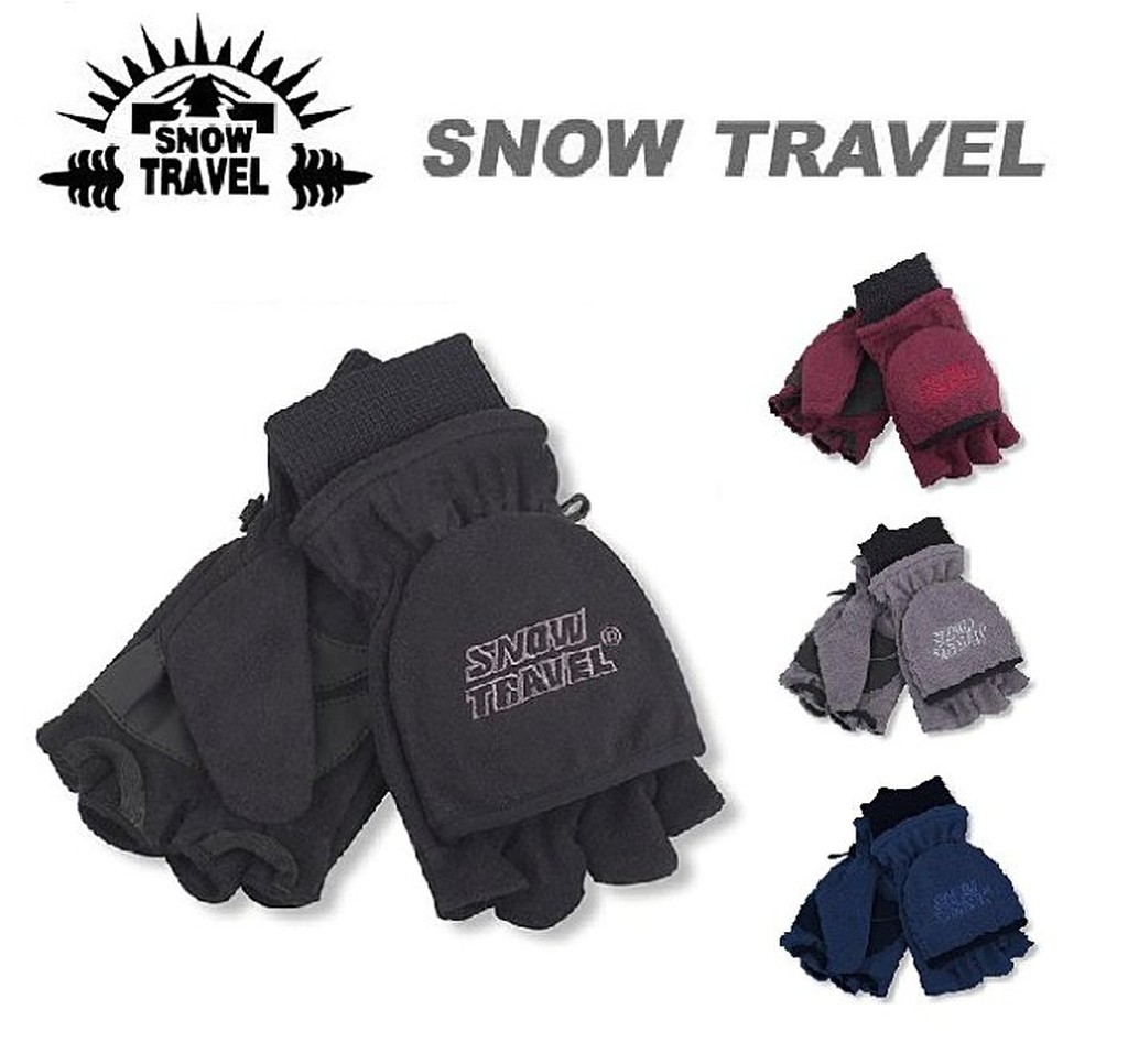 SHOW TRAVEL AR-48   防風透氣雙層半指手套【玉山登山旅遊用品】