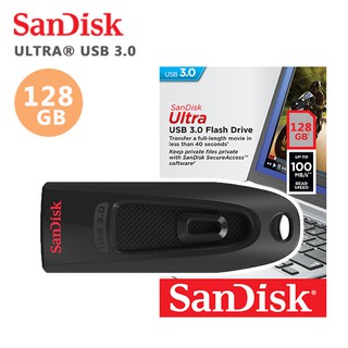 SANDISK 128G Ultra CZ48 USB 3.0 隨身碟 高速 100MB/s 現貨 廠商直送