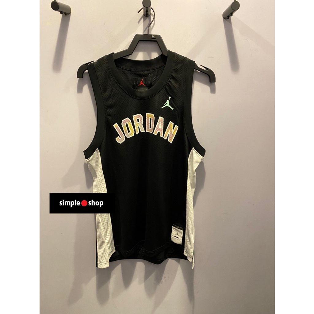 【Simple Shop】NIKE JORDAN 運動背心 喬丹 23號 籃球 網眼背心 黑色 DM1875-010