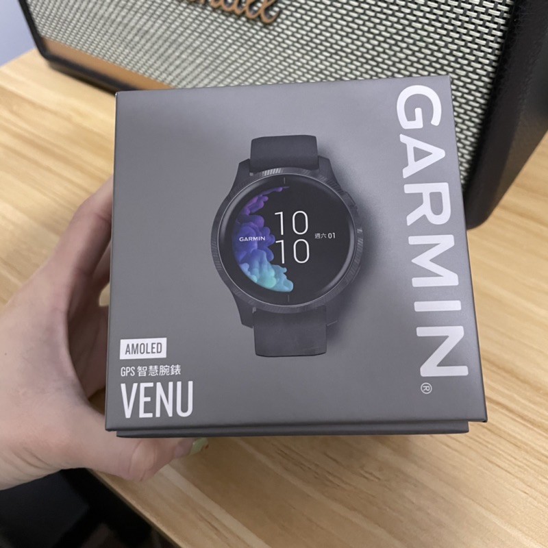 Garmin amoled venu gps智慧腕錶 石墨黑