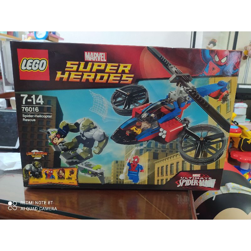 網路最便宜LEGO 樂高 76016 超級英雄系列 蜘蛛人直升機救援 綠魔 蜘蛛人