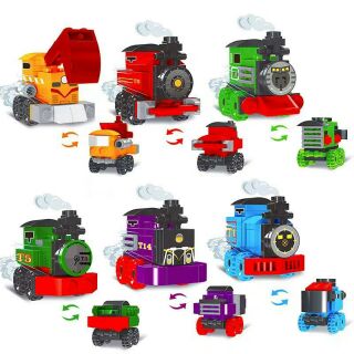 創意托瑪斯火車總動員6款一組可合體拼裝積木啟蒙兒童益智玩具商品檢驗標識 : 有請放心購買 (歐盟CE認證)