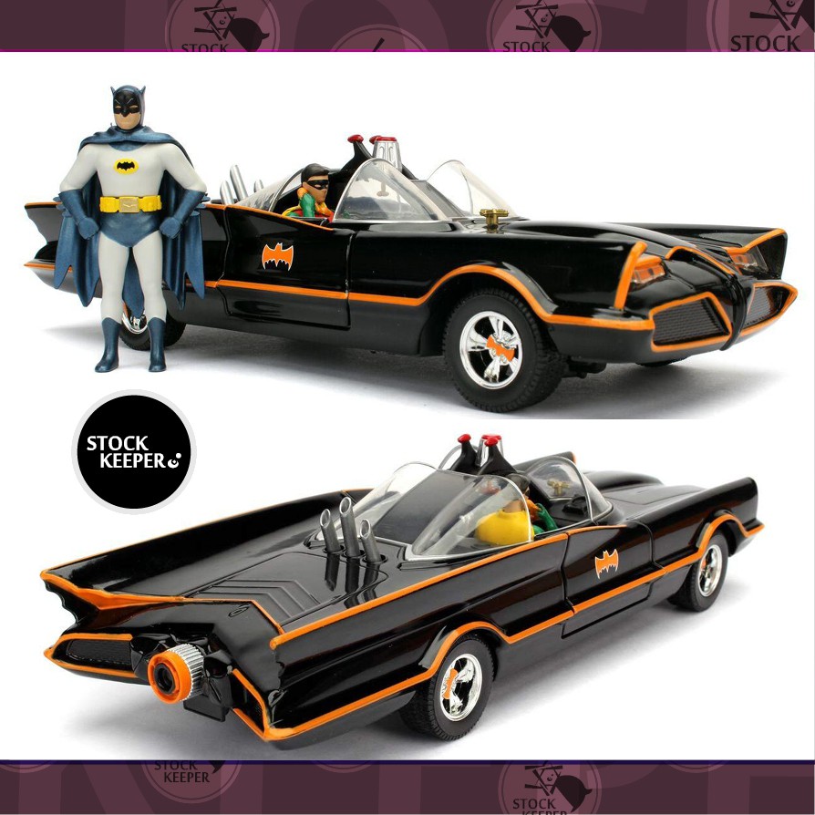 ◀倉庫掌門人▶美版 Jada 1:24 蝙蝠車 1966 TV經典 Batman DC Comics 合金車模型 羅賓