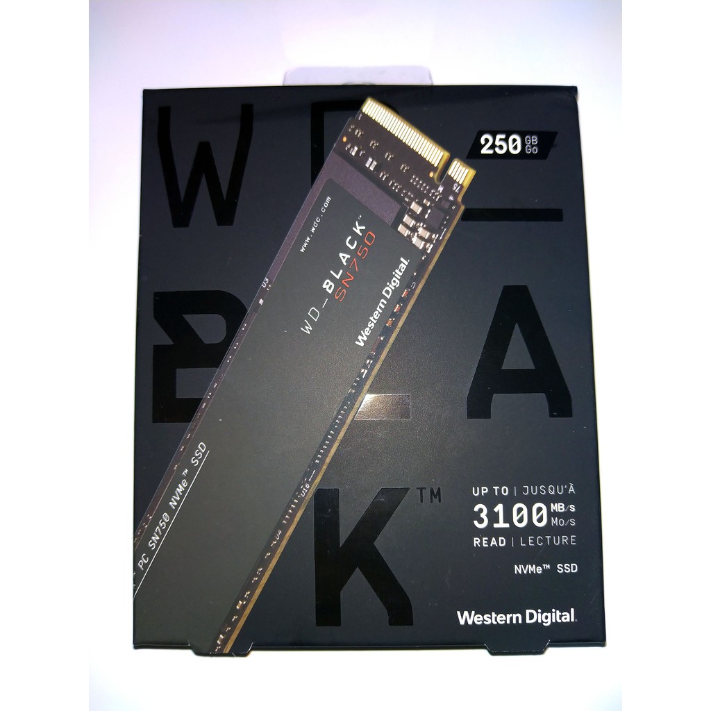全新未拆 WD 黑標 保固內 BLACK SN750 250G M.2 NVMe PCIe 250GB SSD 固態硬碟