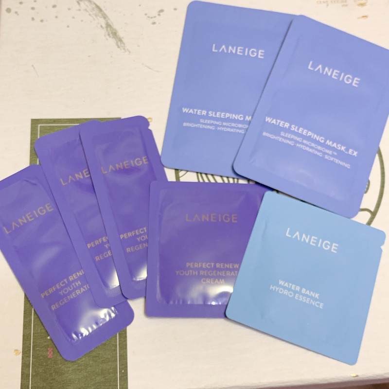 LANEIGE 蘭芝 完美新生 肌能露AD 三效賦活精華 水酷修護 保濕精華 保濕霜 超能亮睡美人晚安面膜 粉底液