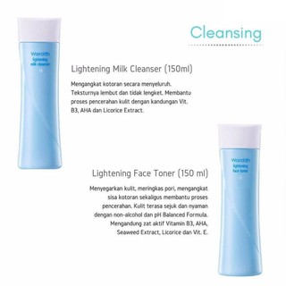WARDAH FACE TONER & MILK CLEANSER