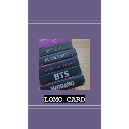 LOMO CARD小卡BTS/BIGBANG