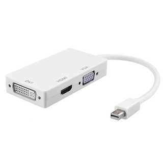 多功能mini DP轉HDMI /DVI /VGA 3合1轉換器(1080P版) 現貨 廠商直送