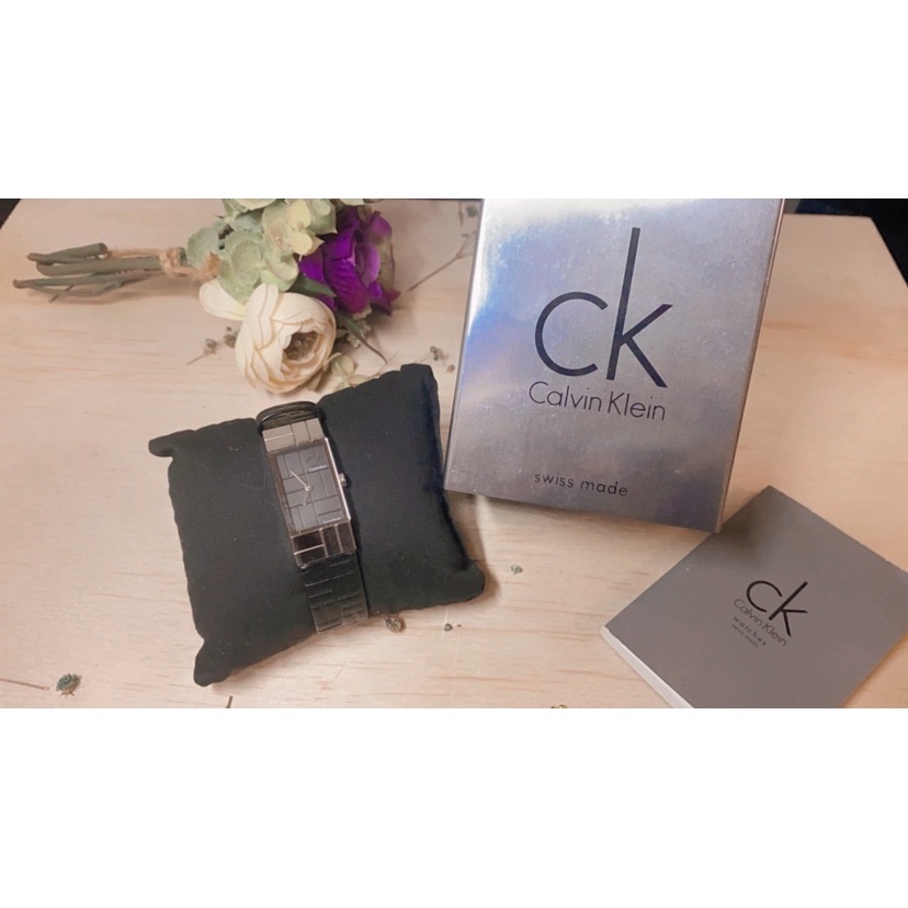【全新未使用】CK手錶 Calvin Klein女錶 國隆 K0J23104 黑  極簡風幾何雕刻壓紋時尚女錶 誠可小議