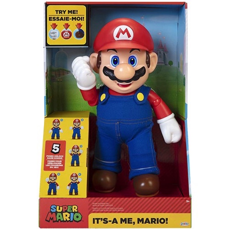【加九玩具屋】瑪利歐 馬力歐 Nintendo任天堂 超級瑪利歐 12吋 感應音效瑪利歐