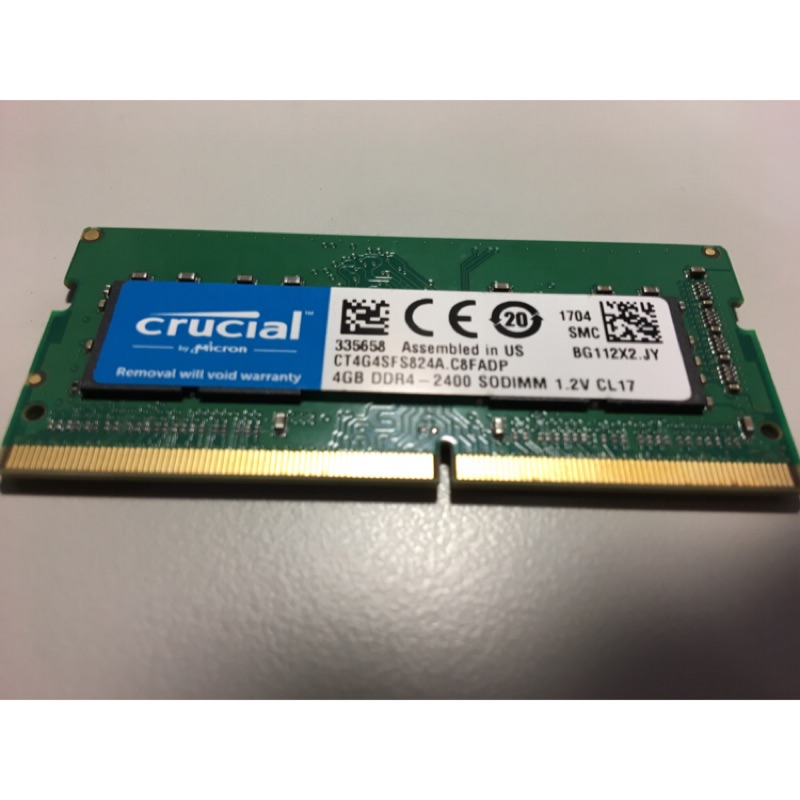 美光 crucial NB DDR4-2400 4GB RAM