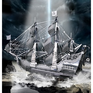 拼酷Piececool 新版黑珍珠號 安妮女王復仇者號 飛翔的荷蘭人 海盜船 船艦 3D 立體金屬拼圖  立體拼圖 禮物 #6
